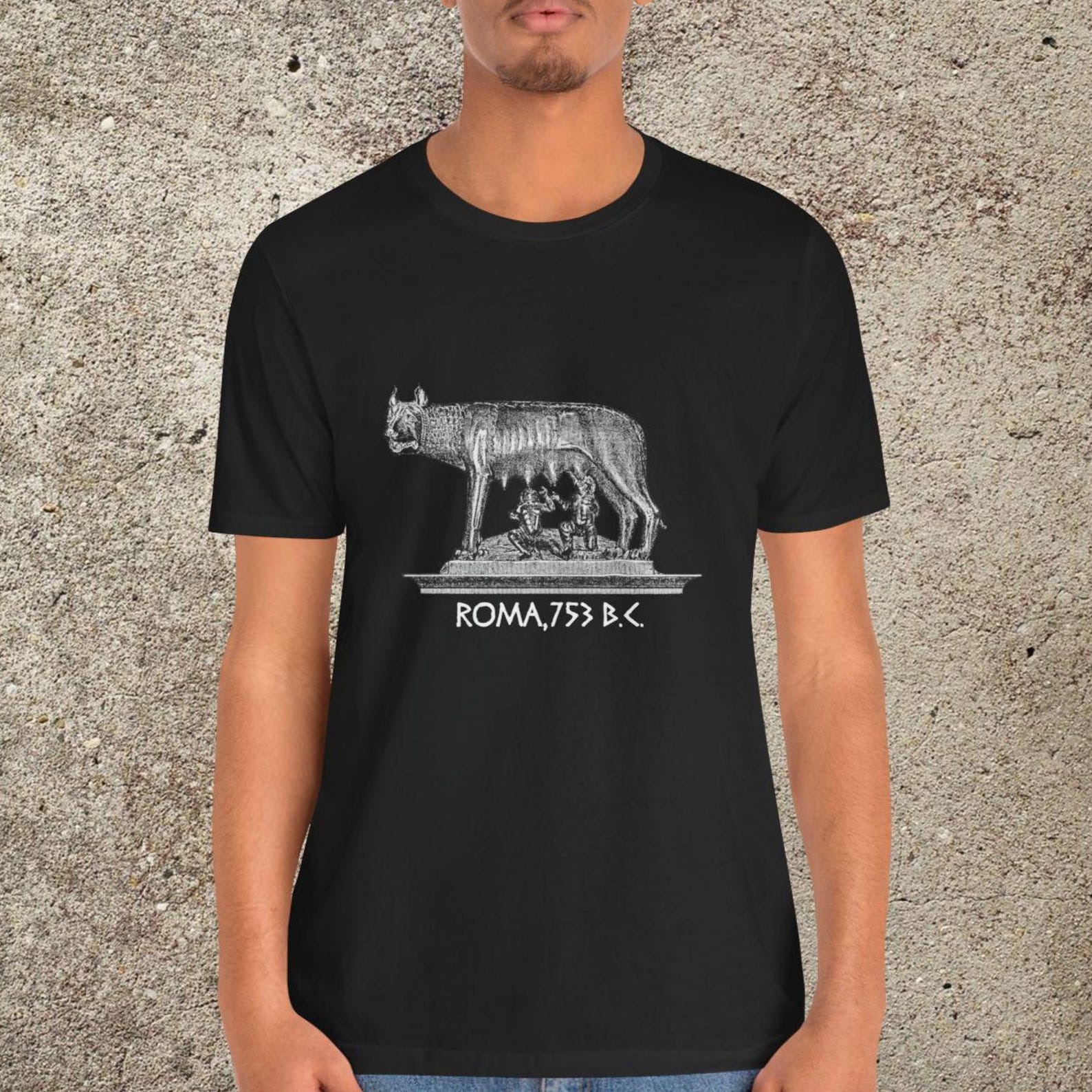She Wolf Graphic Tee, Romulus and Remus, Roman Mythology Unisex T-Shirt S