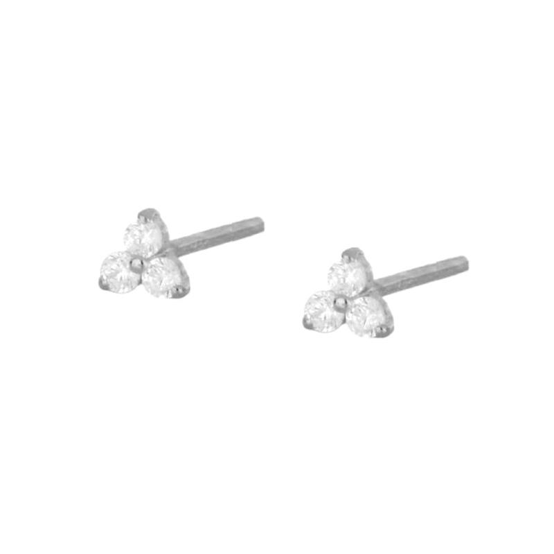 Neue Klassische Edelstahl Zirkon Quadratische Kette Creolen Damen Klein Anhänger Knorpel Helix Tragus Piercing Schmuck