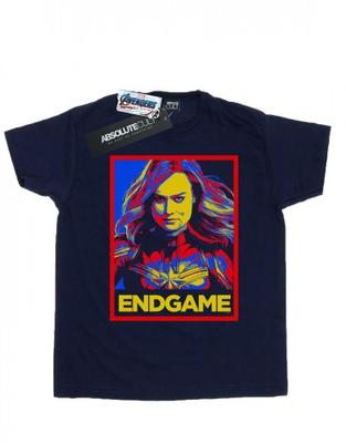 Boys Avengers Endgame Captain Marvel Poster T-Shirt