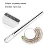 Silver Color Ring Sizer Japan Size Ring Gauge Professional Measuring Mandrel Stick  Jewelry Making