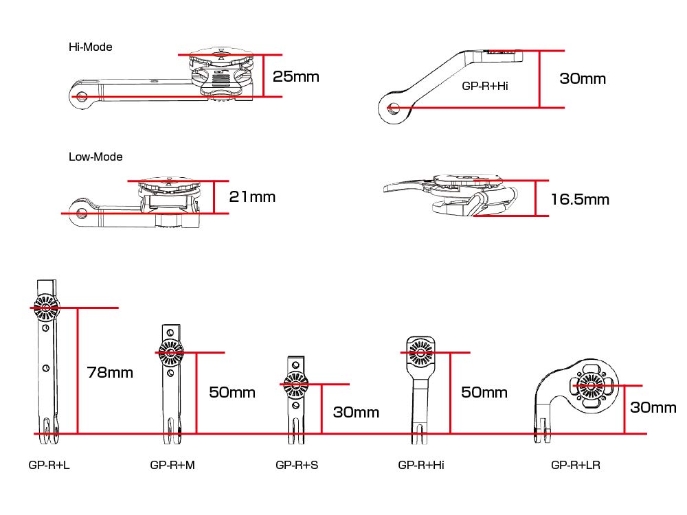 REC Mount Plus Aluminum GoPro Mount Adapter Requires Separate (LR) [GP-R+LR] (Adapter Only, Case)
