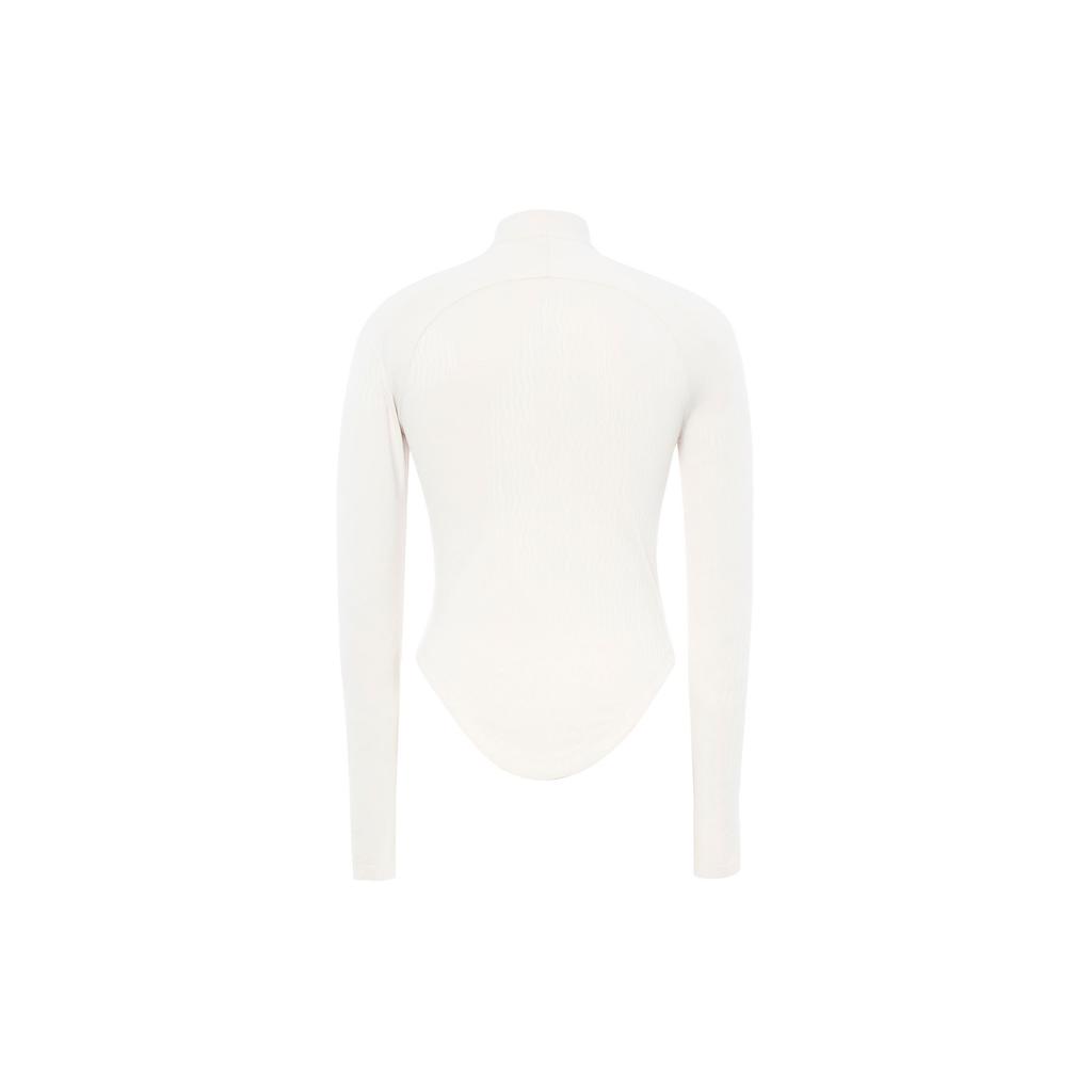 Nike Dámský přiléhavý cvičební top jednobarevný světle hnědý Sail FN2588-104