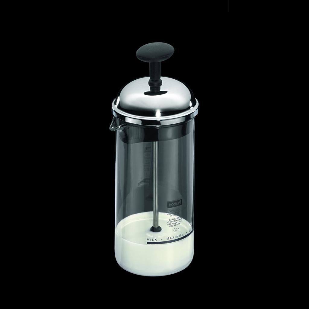 BODUM CHAMBORD Milk Frother with Stainless Steel Lid, 80ml [Authentic] 1963-01