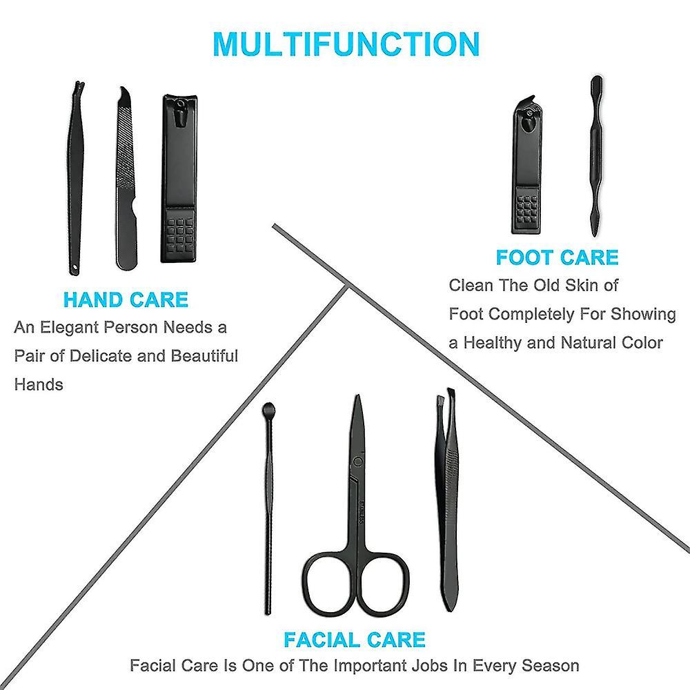 8 Pcs Premium Manicure Set, Nail Clippers, Stainless Steel