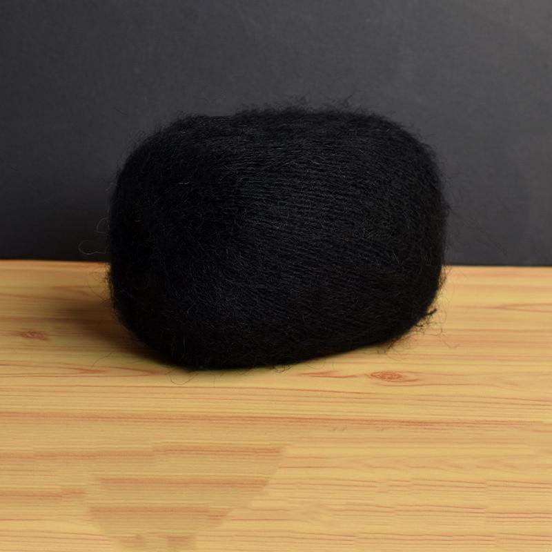 Mohair Fine Wool Yarn Knitting Sewing Thread Soft Skin-friendly Crochet for Sweater Scarf Shawl