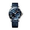 HYDROCONQUEST Serie de buceo Concas Movimiento mecánico automático GMT 300 reloj 43 mm esfera azul caja de acero inoxidable correa de caucho L3.890.4.96.9