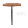 Violin Tapered Reamer Solid Ergonomics Handheld Viola Peg Hole Reamer with Wood Handle Instrument Supplies