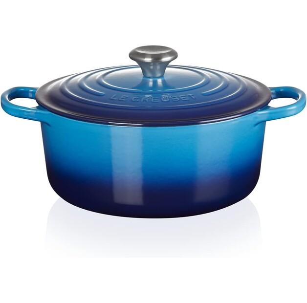 Cast Iron Roaster Le Creuset Signature Round 26 Cm Azure 5.3 L (21177262202430)