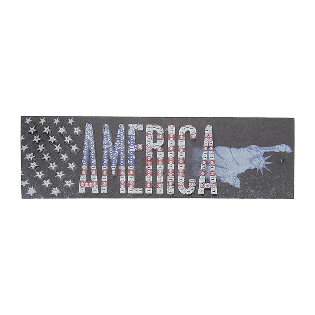 Diamond Art Bookmarks American Pattern Bookmark Making Kit Waterproof DIY Handcrafted Art Bookmarks with Tassel for DIY