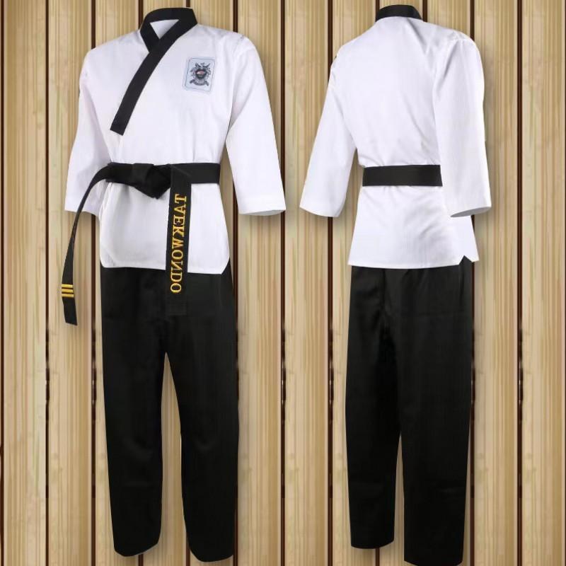 Kinder Taekwondo Poomsae Uniform Kurzarm Performance Set Kinder Training Wettkampf