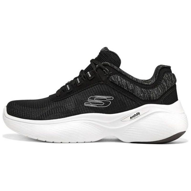 Skechers Arch Fit Infinity Women Fabric Running Shoes Black 149985-BKW 35