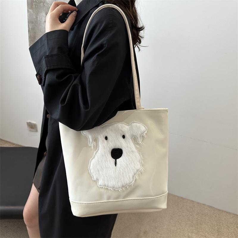Canvas Bag Large Capacity Autumn And Winter College Students Class Commuter Bag Fashion Versatile Tote Bag Backpack
