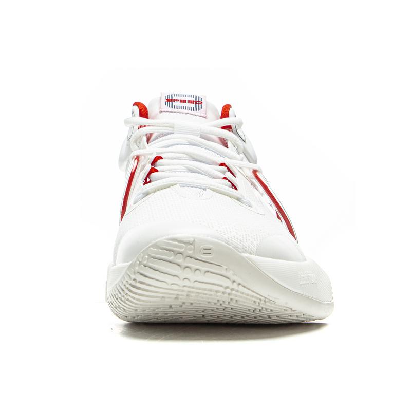 Li Ning Flash 8 Premium Basketball Shoes Men Sneaker White Red ABAU111-1