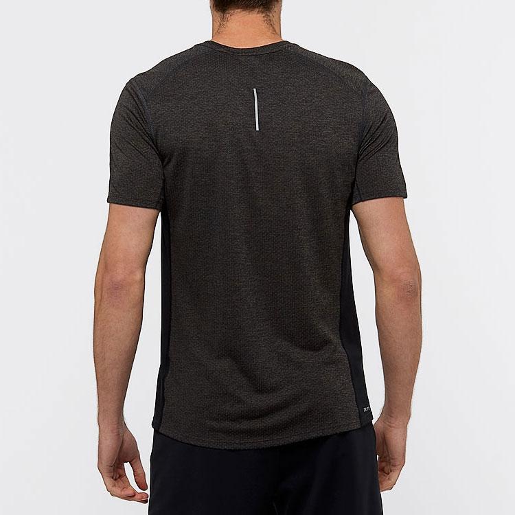 Nike Solid Color Sports Crew Neck Pullover Short Sleeve T-Shirt Men Tops Black Brown 834241-014