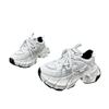 New Spring Women High Platform 6CM Casual Sneakers Lace-up Chunky Sneakers Korean All-match Designer Street Shoes Woman