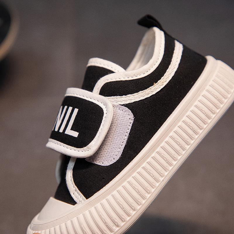 Children's Canvas Shoes Fashion Casual Board Shoes Girls Velcro Convenient Cute Sports Shoes Boys Spring and Autumn New