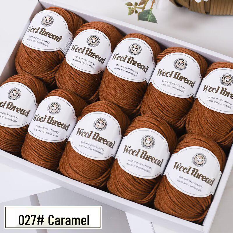 Wool Blend Yarn Ball - Medium Thickness for DIY Knitting Projects