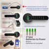 TUYA 4 In 1 Smart Door Lock Fingerprint Lock Electronic Digital Password Handle Lock Keys Unlock