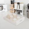 Pull Out Cabinet Organizer Drawer Organizer Narrow Space Storage Slide Out Drawers for Cabinets Home Pantry Bathroom Kitchen