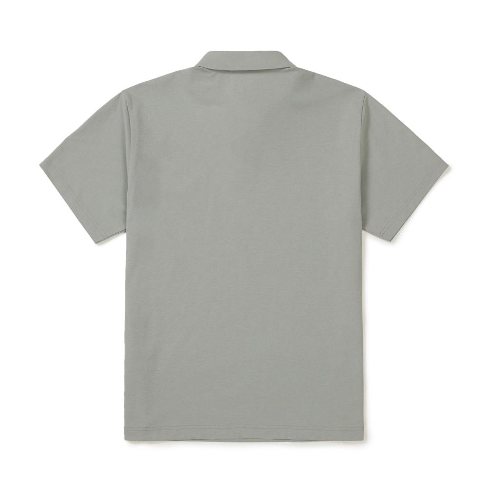 [Snowpeak] Quick Dry Short Sleeve Polo T-shirt Smog Khaki (S26MMTPS14)