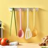 Silicone Kitchen Utensil Set with Non-Stick Silicone Spatula Soup Ladle Slotted Spoon Food Clip Cooking Tools for Kitchen