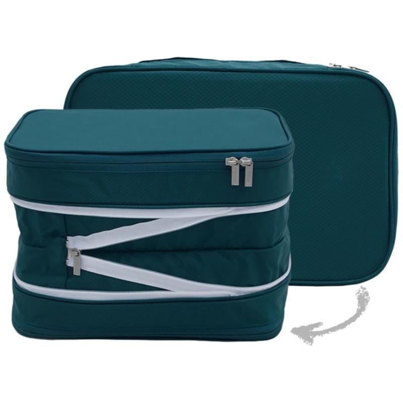 

Travel Packing Organizer With Expandable Cubic Design For Clothes And Accessories S зелений