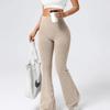 Women's High-Waist Bell Bottom Pants Sporty Tight Fit Comfortable Elastic Design Ideal for Exercise And Daily Wear