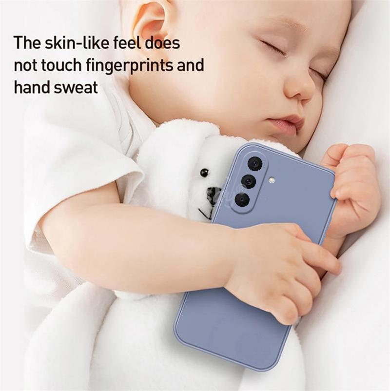 For Samsung Galaxy A27 Case Liquid Silicone Plain Samsung A27 Cover TPU Anti-drop Phone Protector Case Galaxy A27 Cover