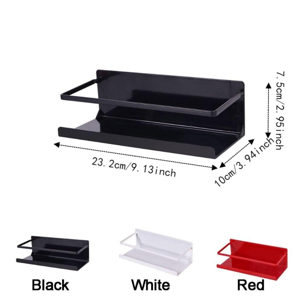 Wall Mounted Magnetic Storage Shelf Large Capacity Refrigerator Side Rack Spice Storage Rack Oven