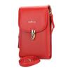 Fashion Mobile Phone Bag Wallet for Women Female Litchi Pattern Messenger Bag Zipper Small Shoulder Bag