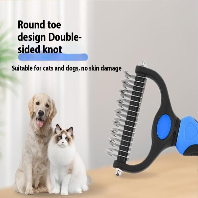 Grzebień do rozczesywania sierści, szczotka do usuwania podszerstka, usuwacz sierści dla kota i psa, narzędzie do pielęgnacji szczeniąt, rozcinacz kołtunów dla kotów i psów, artykuły dla zwierząt
