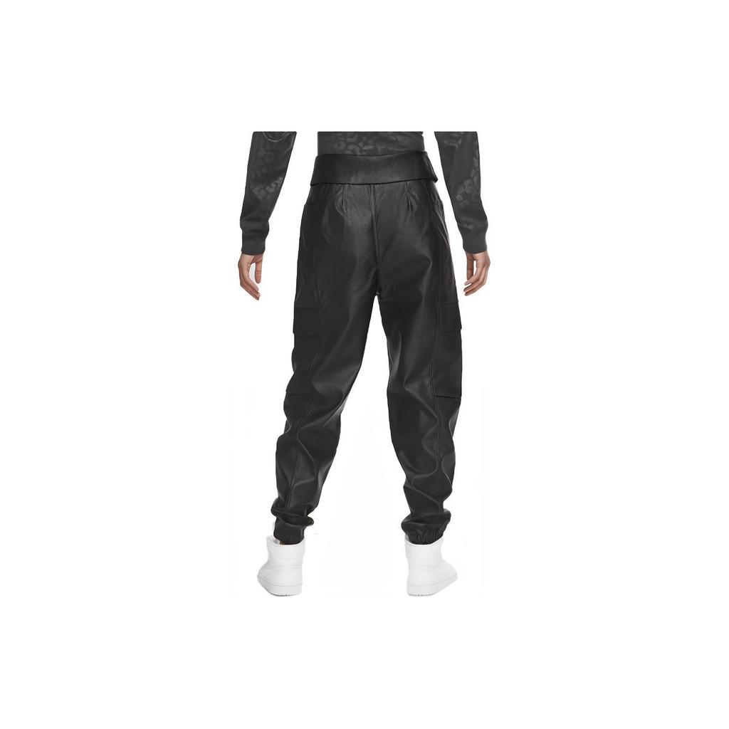 Jordan High-Waist Solid Color Casual Pants Women Bottoms Black CW6487-010