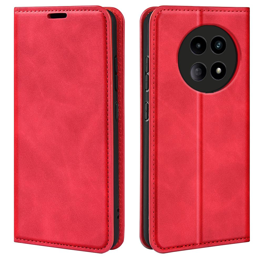 For Realme 12 5G Case Drop-resistant PU Leather Wallet Skin Touch Phone Shell