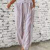 Spring and Summer Women's Wear Loose and Slimming Printed Casual Pants with A Drape and A Stretchable Waist