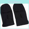 Insulated Black Knitted Winter Neck Covering Hat For Men Designed For Cold Weather