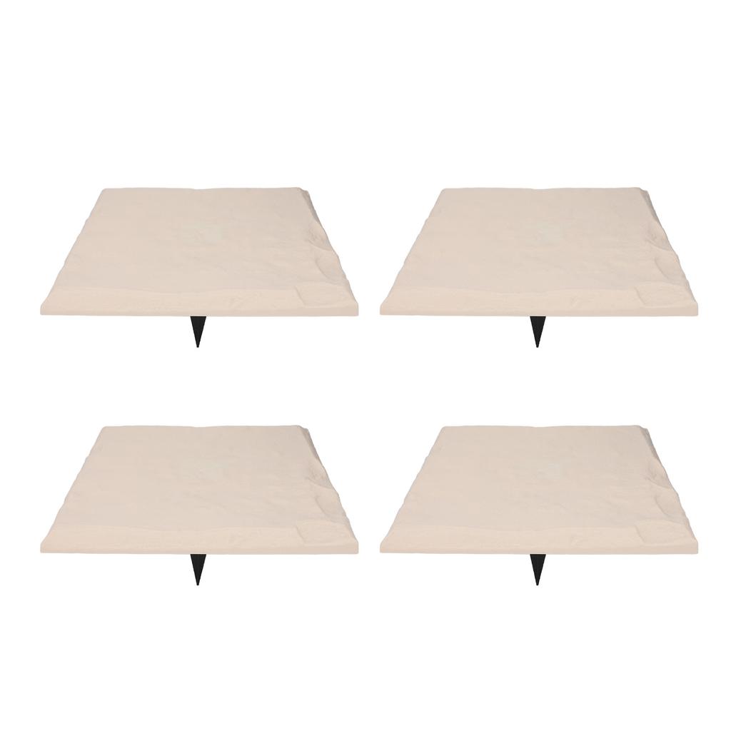 Stepping Stone with Ground Stakes Polypropylene Resin Weatherproof Garden Decor Stepping Stone for Lawn Outdoor