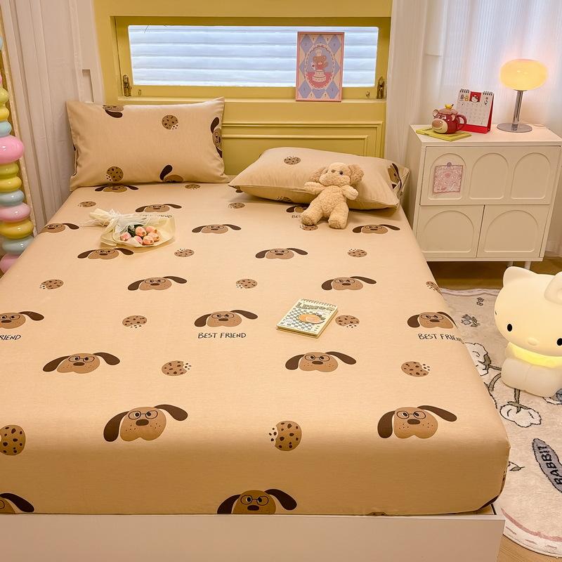 2025 New 100% Cotton Bed Sheet Flower Series Printed Double Top King Sheets For Girls Boys Kids Single Queen King Size Bed Linen