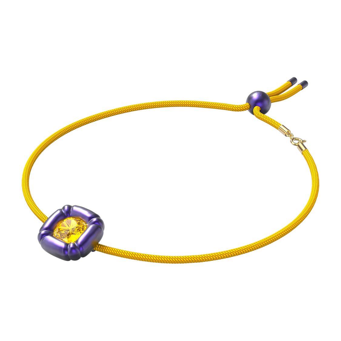 Swarovski Dulcis Pillow Cut Crystal Necklace Women necklace Purple 5613645 Shopping Bag,Purple,F