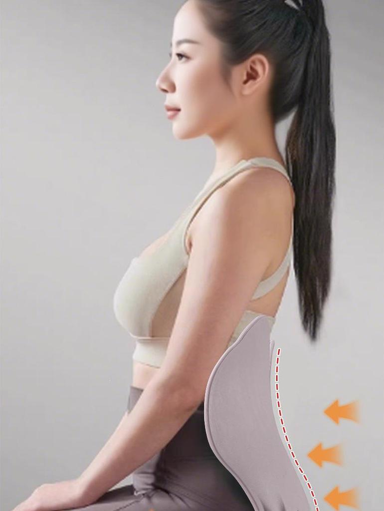 Ergonomic Breathable Lumbar Support Seat Cushion for Long Sitting