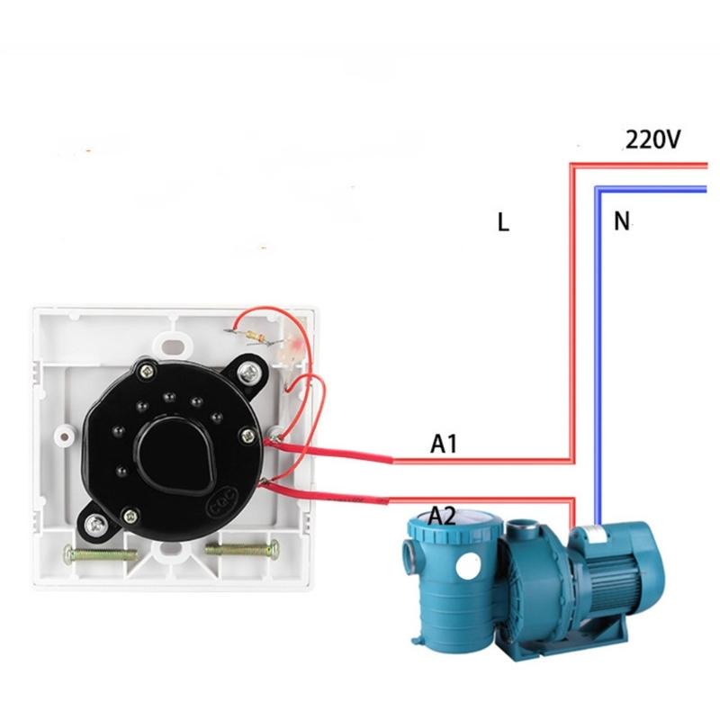 15A Mechanische Countdown-Timer-Schalter 86 Panel Digitale Zeit-Countdown-Steuerung für Lüfter, Warmwasserbereiter, Pumpe