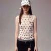 Europe and the United States hot summer new women's clothing versatile animal polka dot printing waist sleeveless short vest