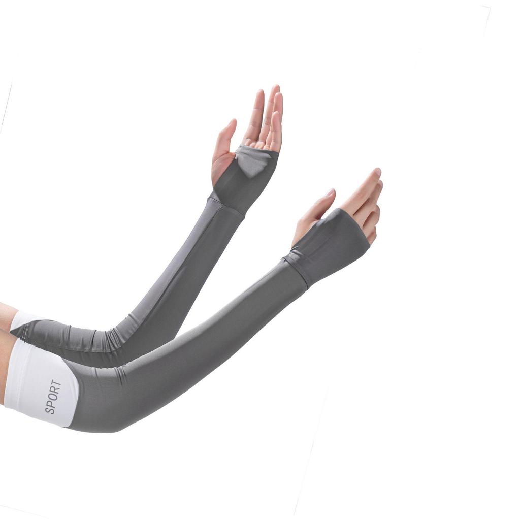 Ice Silk Sun Protection Arm Sleeves for Women - UV-Resistant, Breathable, and Cooling for Outdoor Cycling
