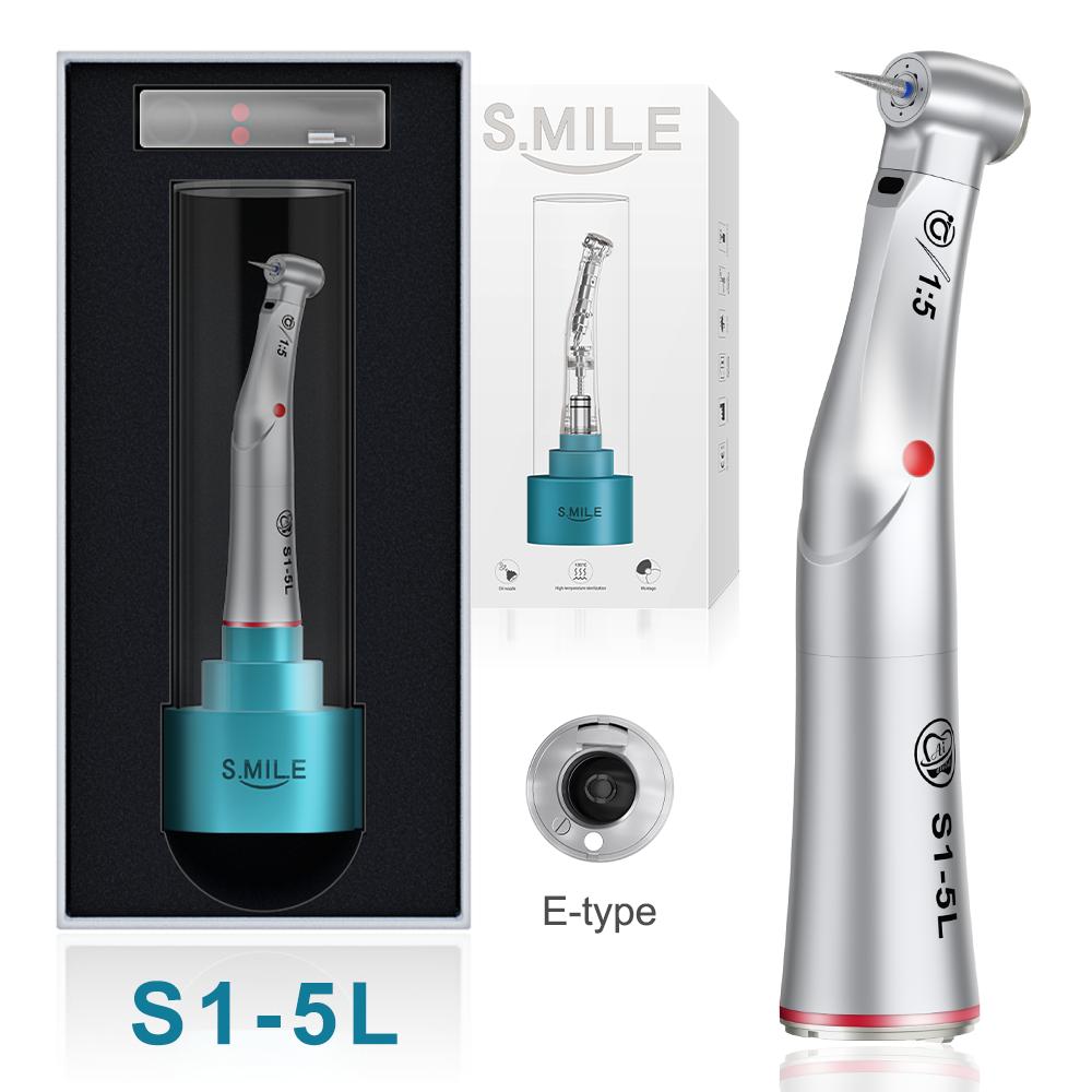 AI DENTAL Nouvelle pièce à main basse vitesse série Smile avec système de verrouillage à engrenage central 1:5/1:1/1:4.2/4:1/20:1 contre-angle d'eau intérieur