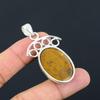 Daughters Day Deal 925 Silver Seam Agate Stone Wife Engagement Pendant Jewelry