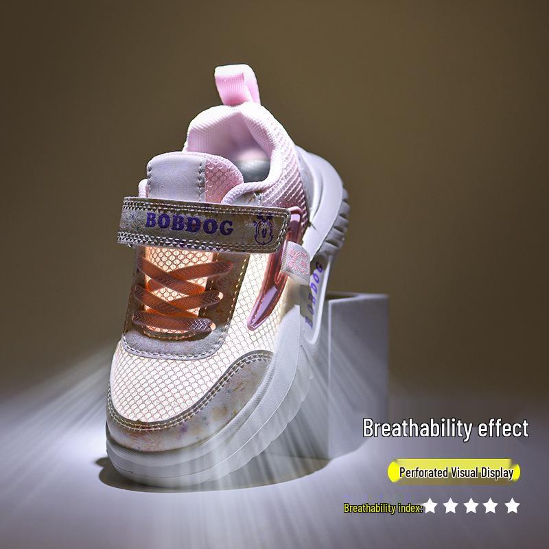 Bobodou 2026 Girls' Mesh Breathable Sports Shoes - Summer Collection
