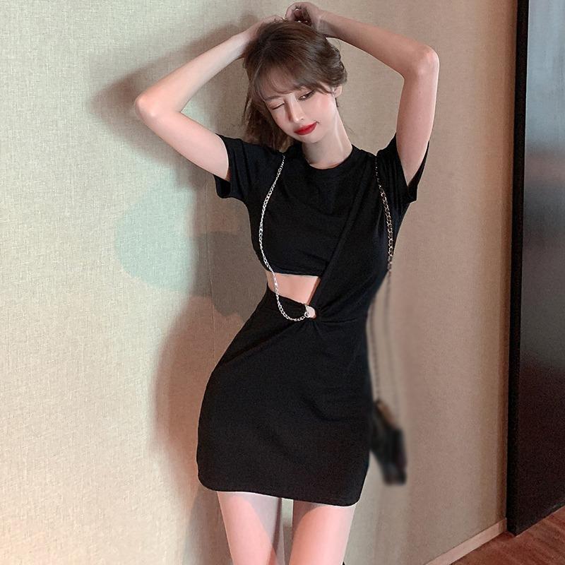 

Узкая сумка с высокой талией, цельное женское платье с вырезами на бедрах One Size