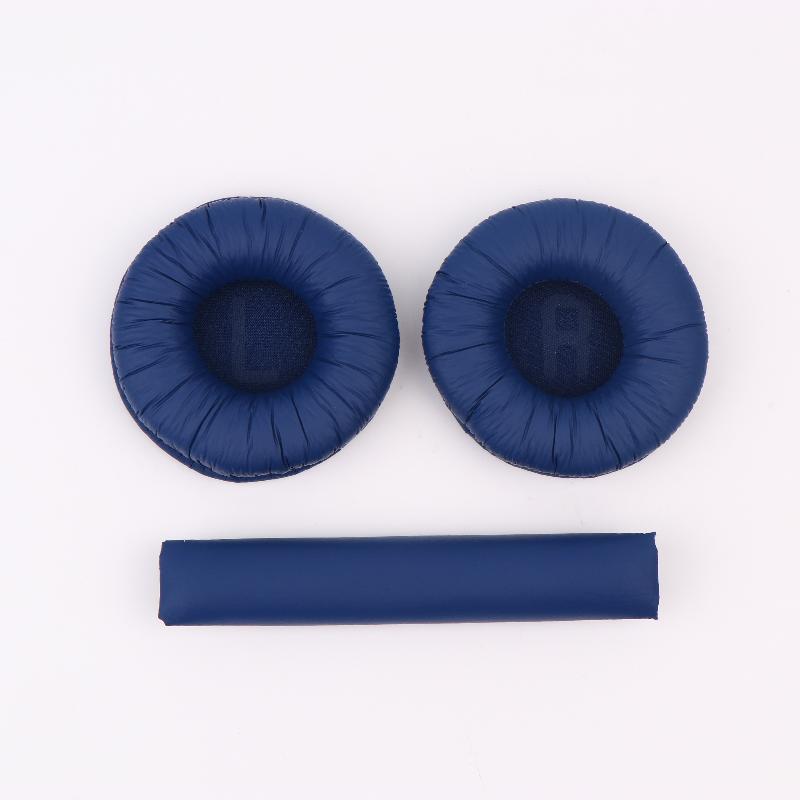 3Pcs For JBL Tune 600 T450 T450BT T500BT JR300BT 70mm Soft Leather Foam Pads Earphones Cushion Headbeam Headphones Ear Pads