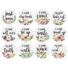 12Pcs Baby Monthly Stickers and Milestone Stickers Neutral Baby First Year Month