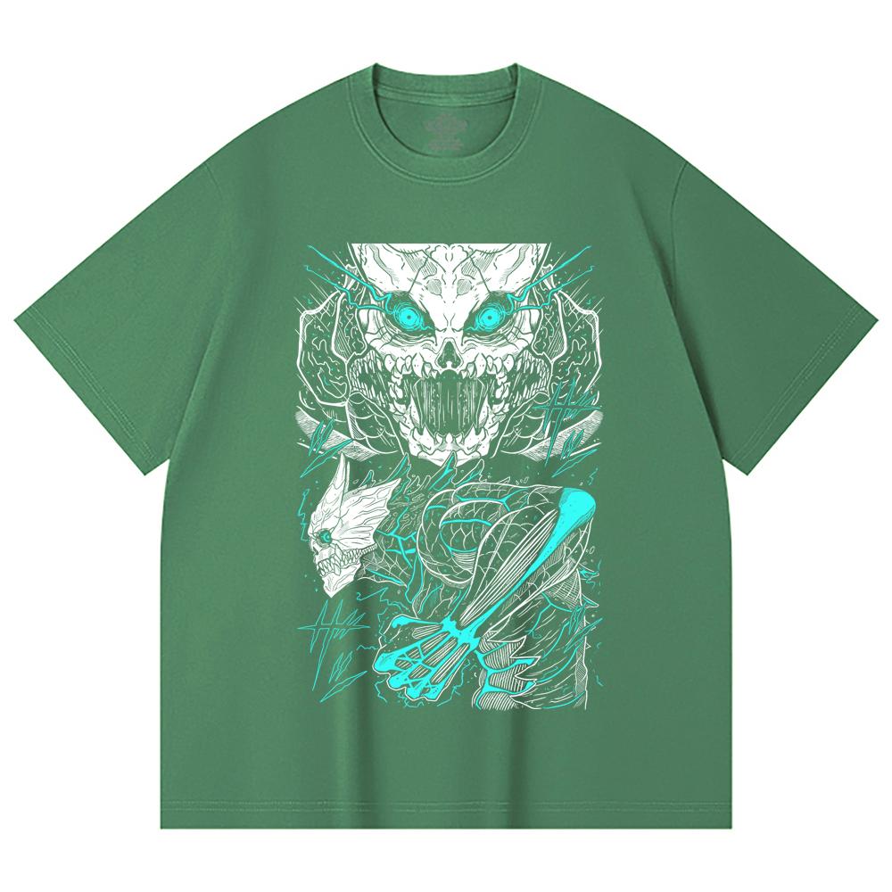 230 Gsm 100% Cotton Kaiju No 8 V2 Print Unisex Heavy Cotton T Shirt