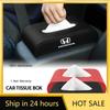 2025 Hot 1pcs Car Tissue Box Holder Armrest Box Storage Case Auto Accessories For Honda Civic Mugen Accord Odyssey JAZZ CRV Fit